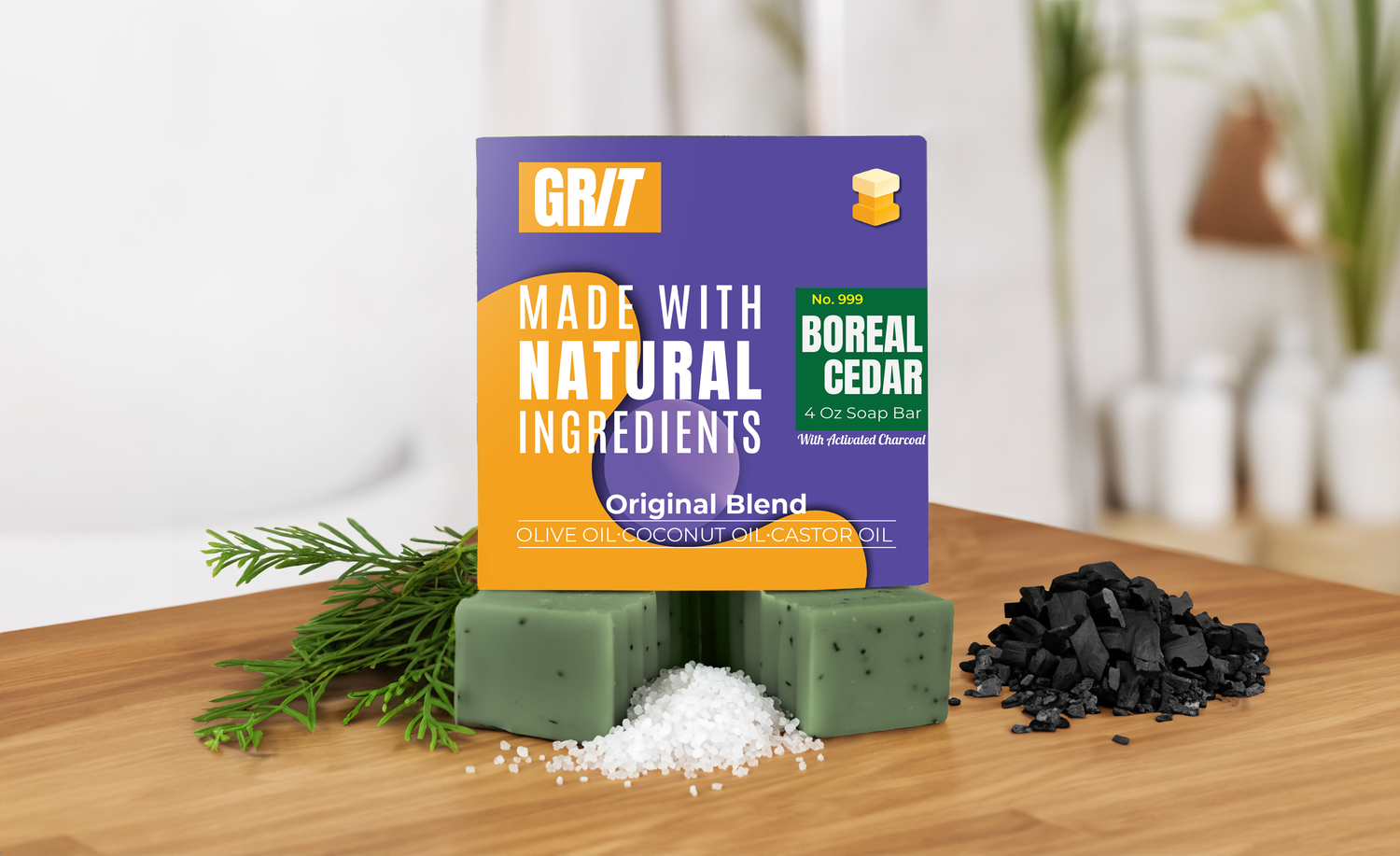 GRIT Soap Boreal Cedar Scent